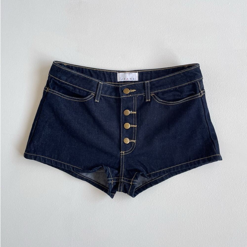 AMERICAN APPAREL Dark Blue Denim Shorts Sz 29 · Indie Sleaze Disco Booty Shorts
